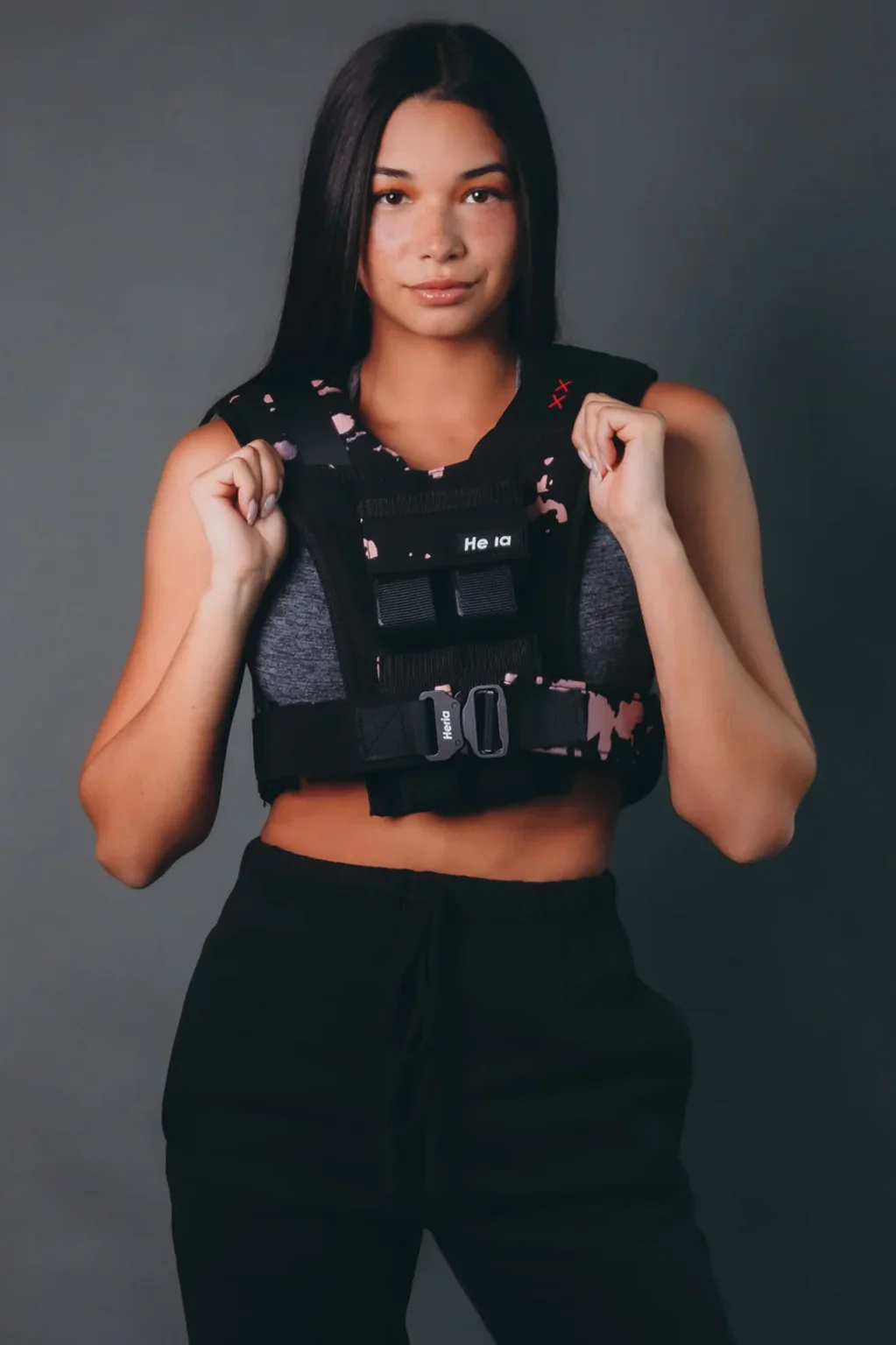 18LB Weight Vest - Black/Pink - Image 3