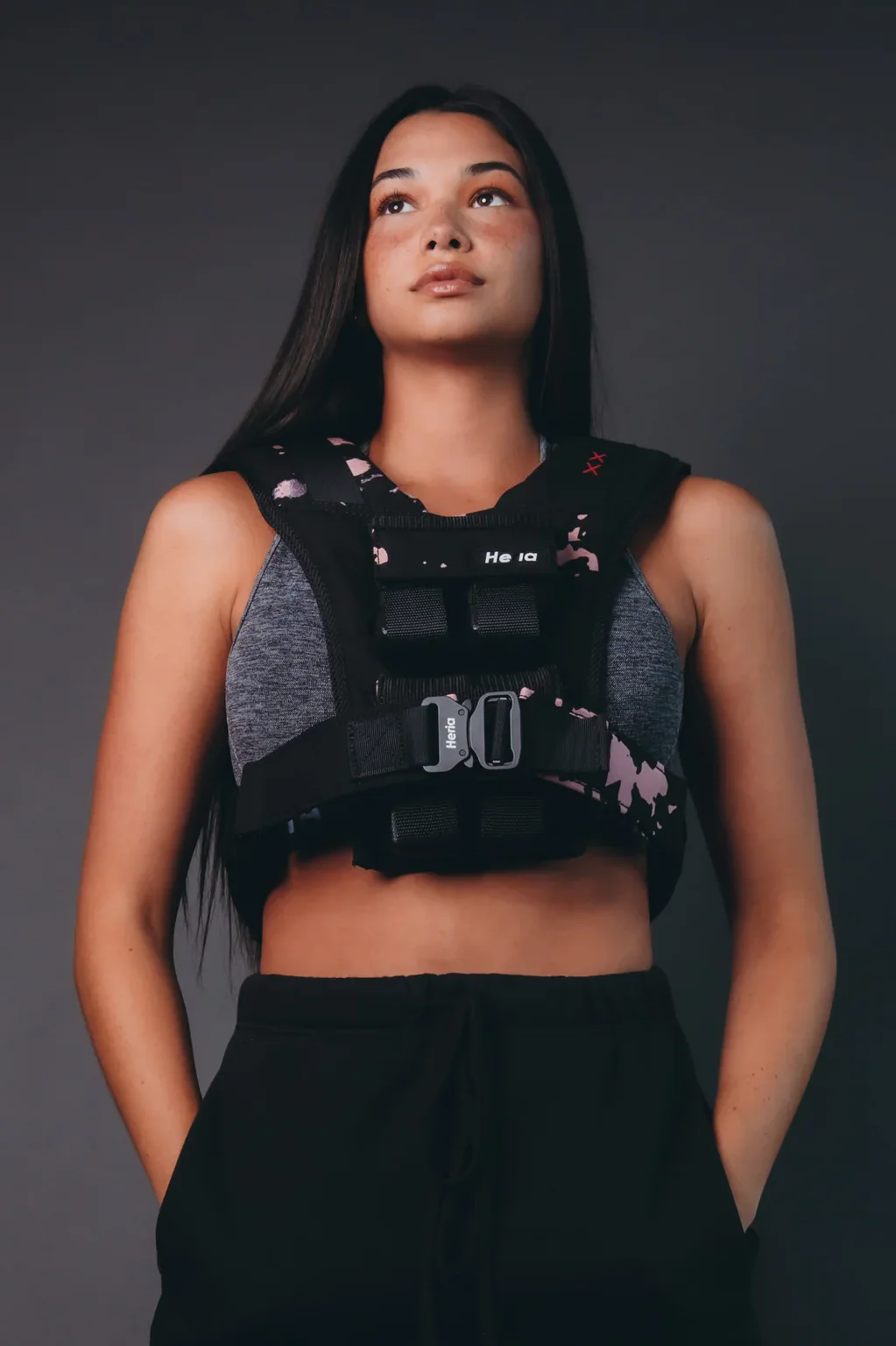 18LB Weight Vest - Black/Pink - Image 4