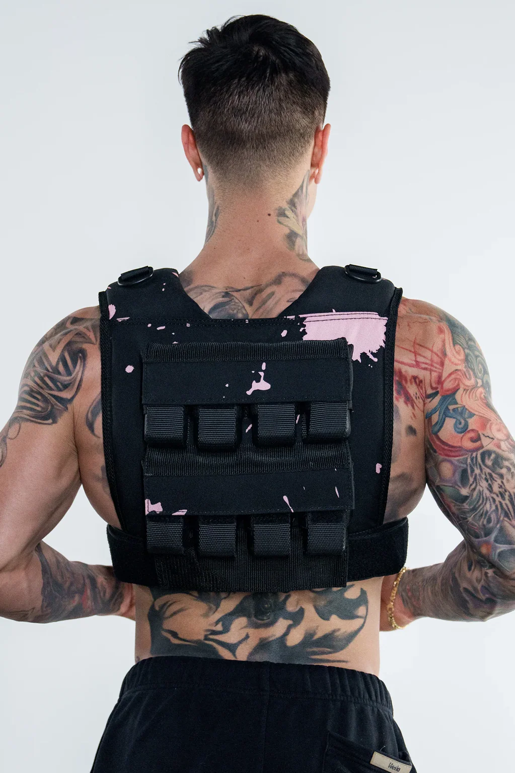 35LB Weight Vest - Black/Pink - Image 3
