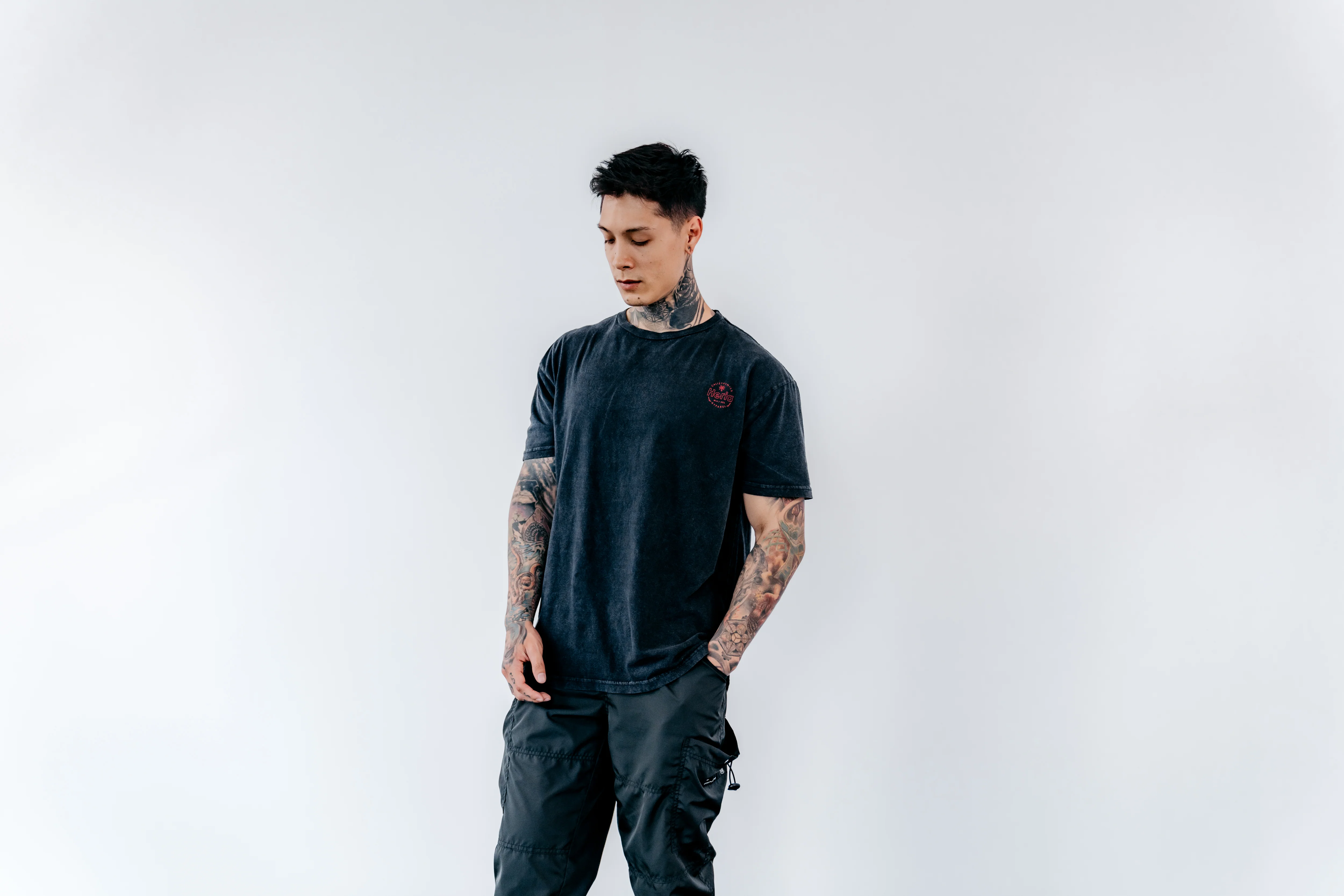 Acid Wash Black T-Shirt - Image 4