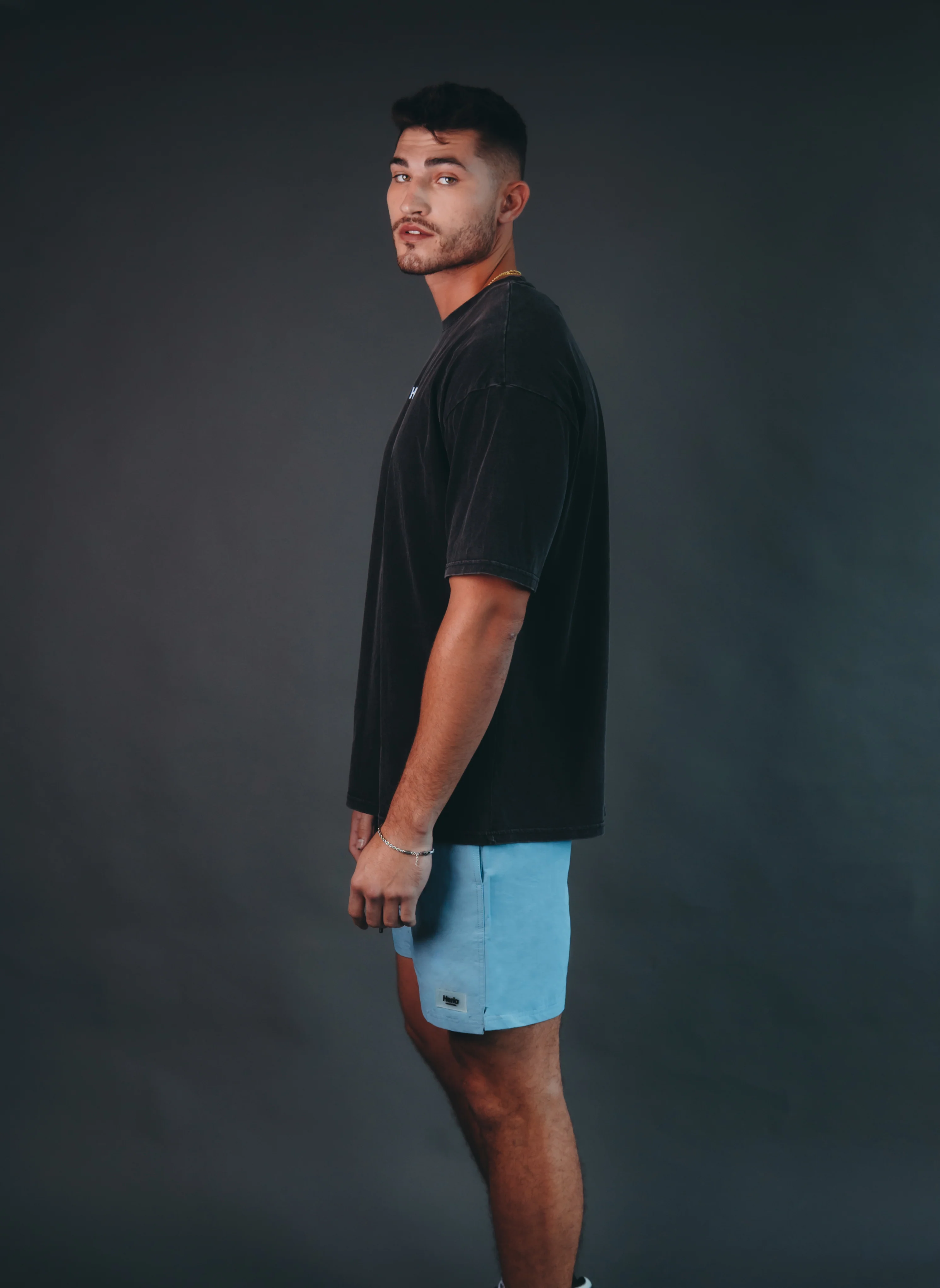 Flame Tee - Acid Washed Black - Image 5