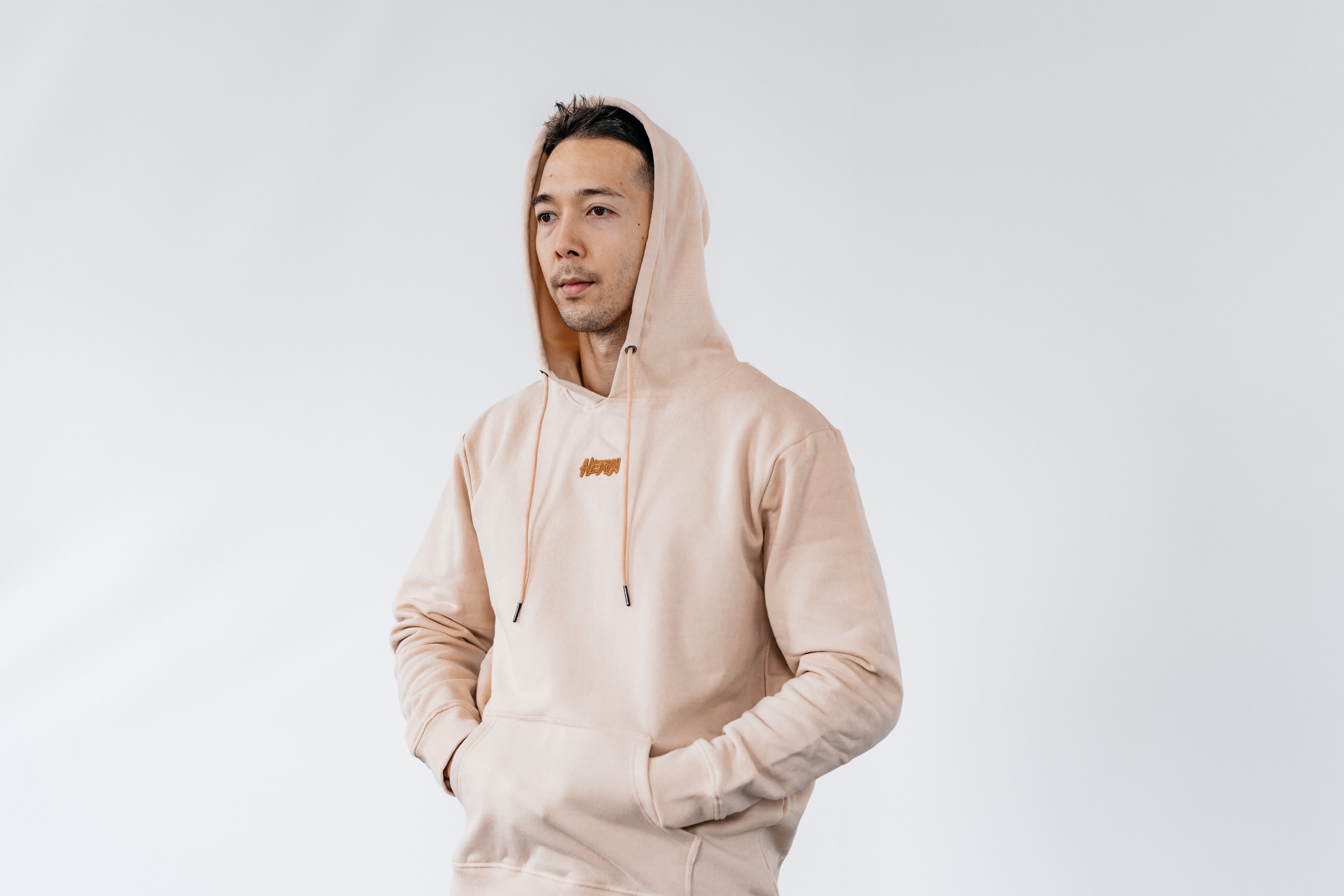 Heria Patch Hoodie - Beige - Image 4