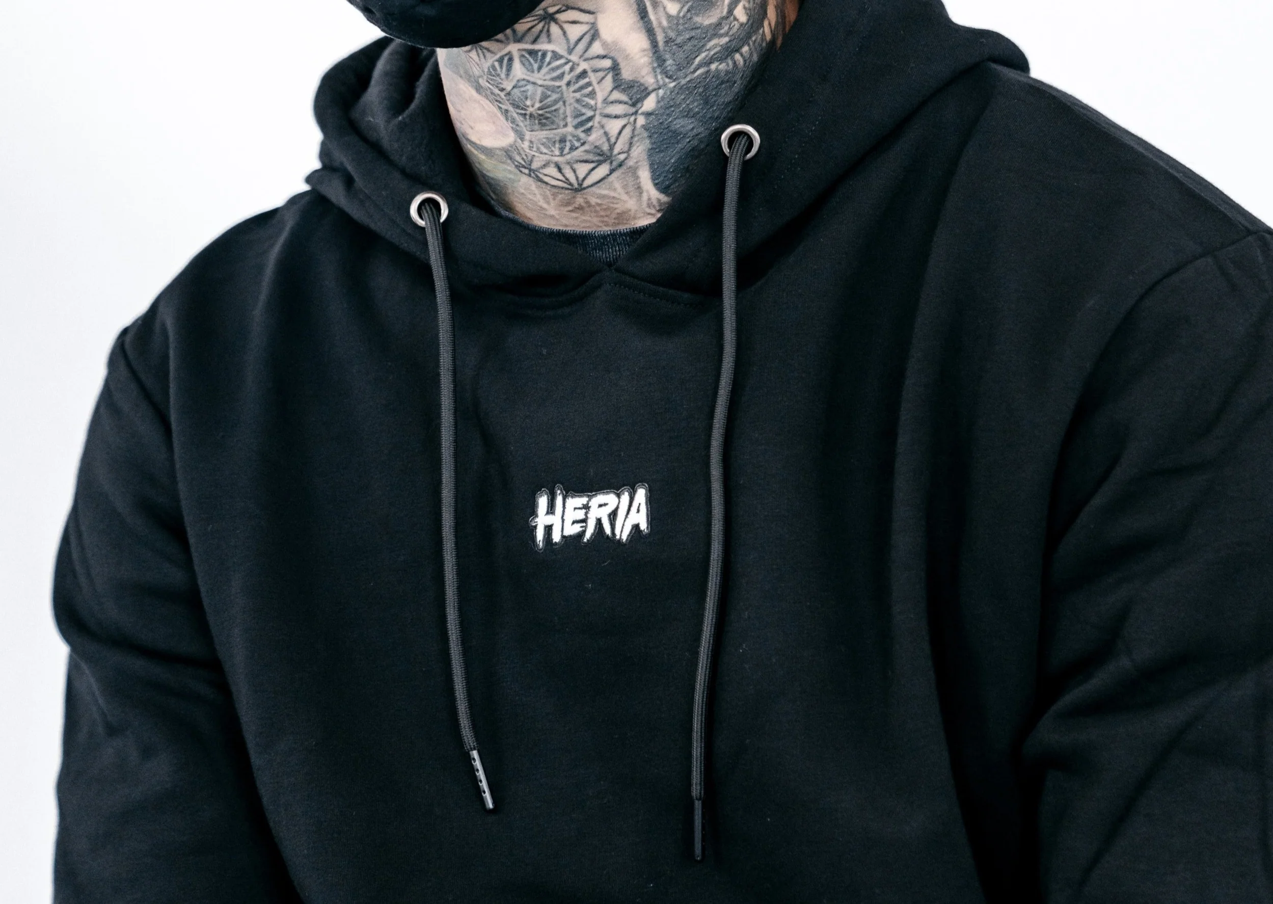 Heria Patch Hoodie - Black - Image 3