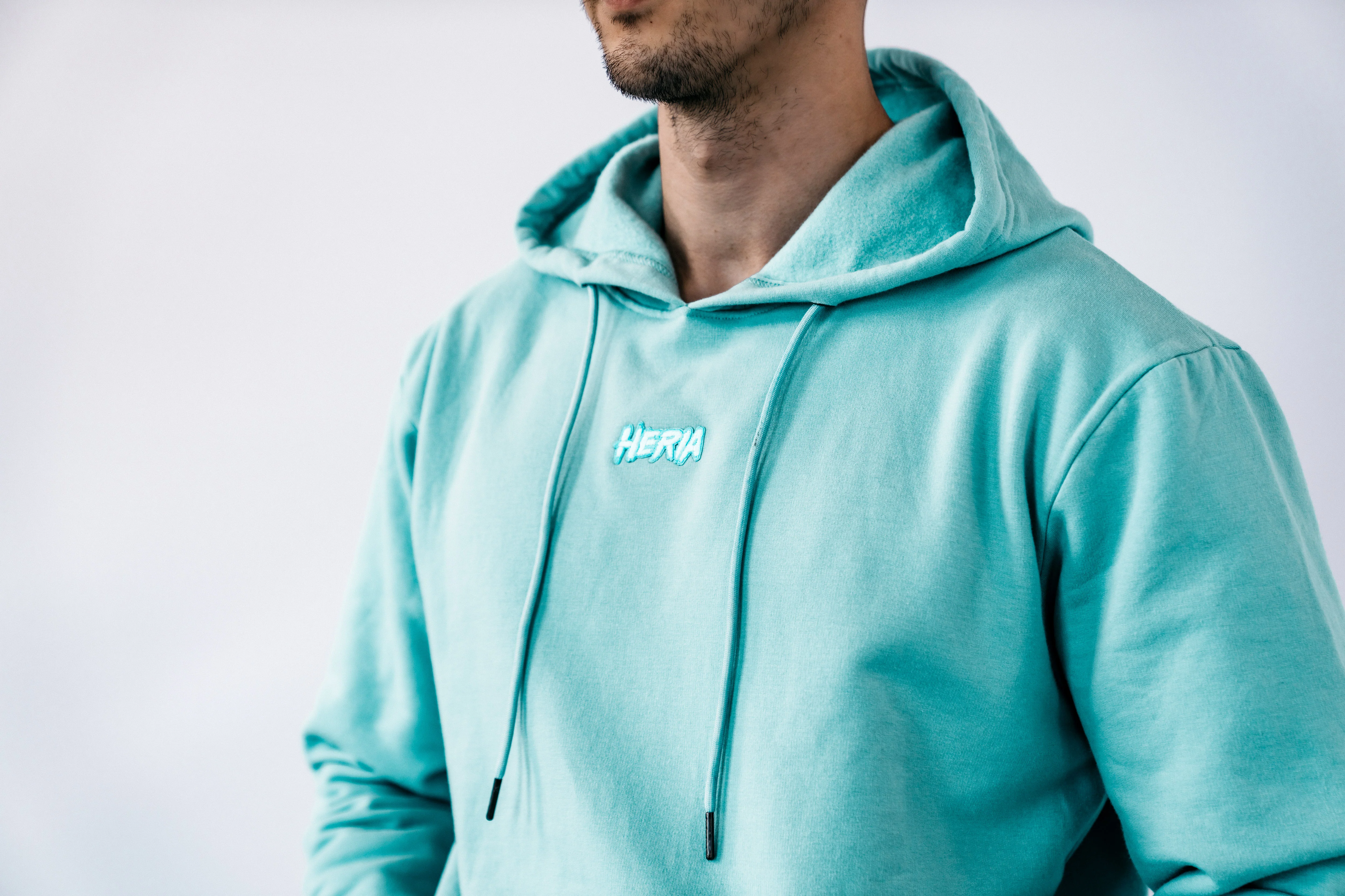 Heria Patch Hoodie - Blue - Image 4