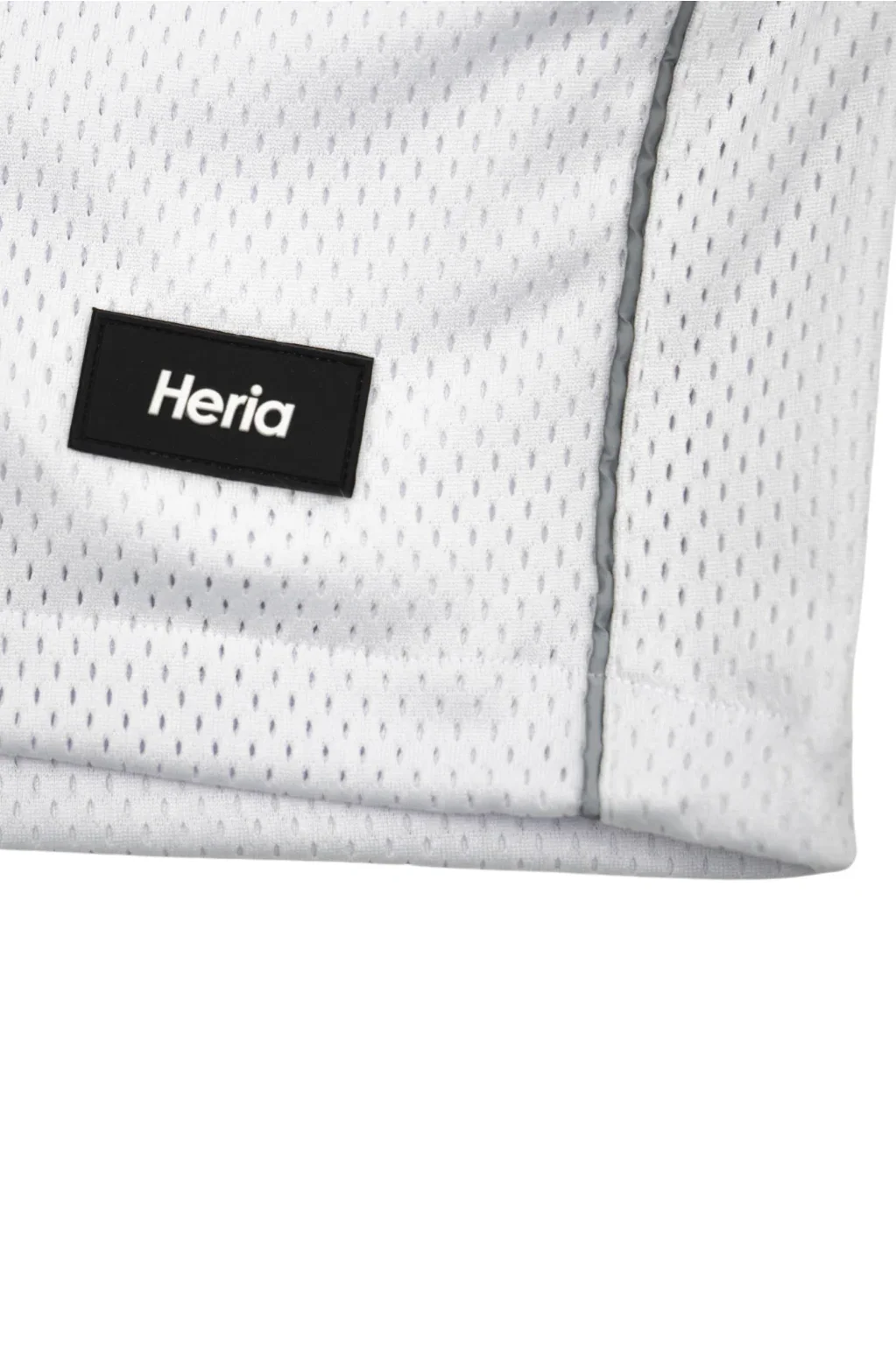 Heria Mesh Shorts with 3M Reflective Piping - White - Image 10