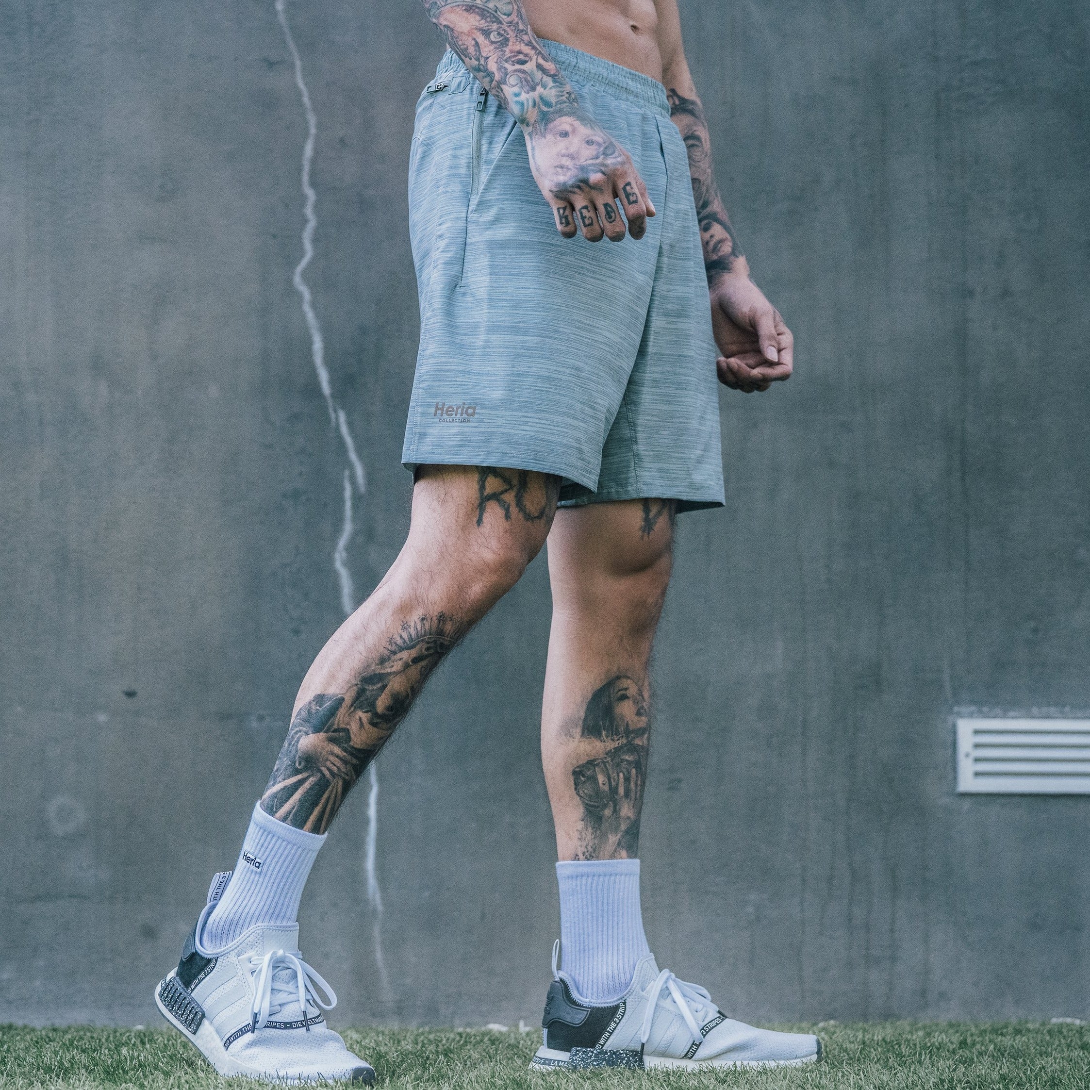 Heria Shorts - Heather Grey - Image 3