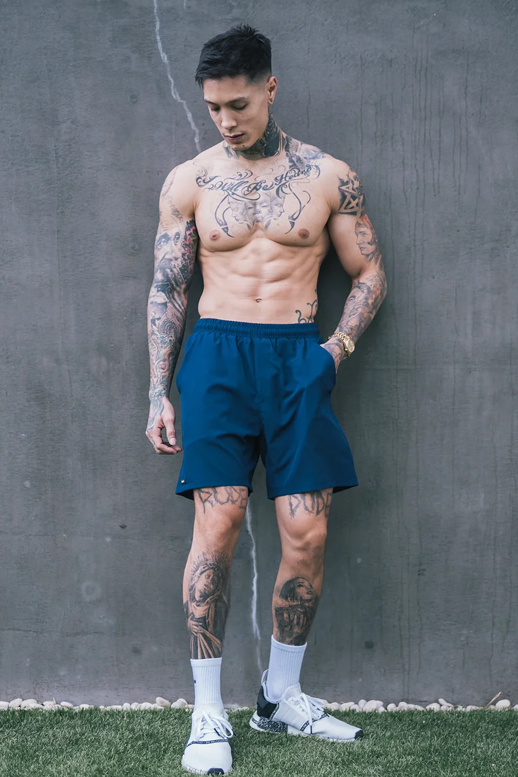 Heria Shorts - Solid Blue - Image 4