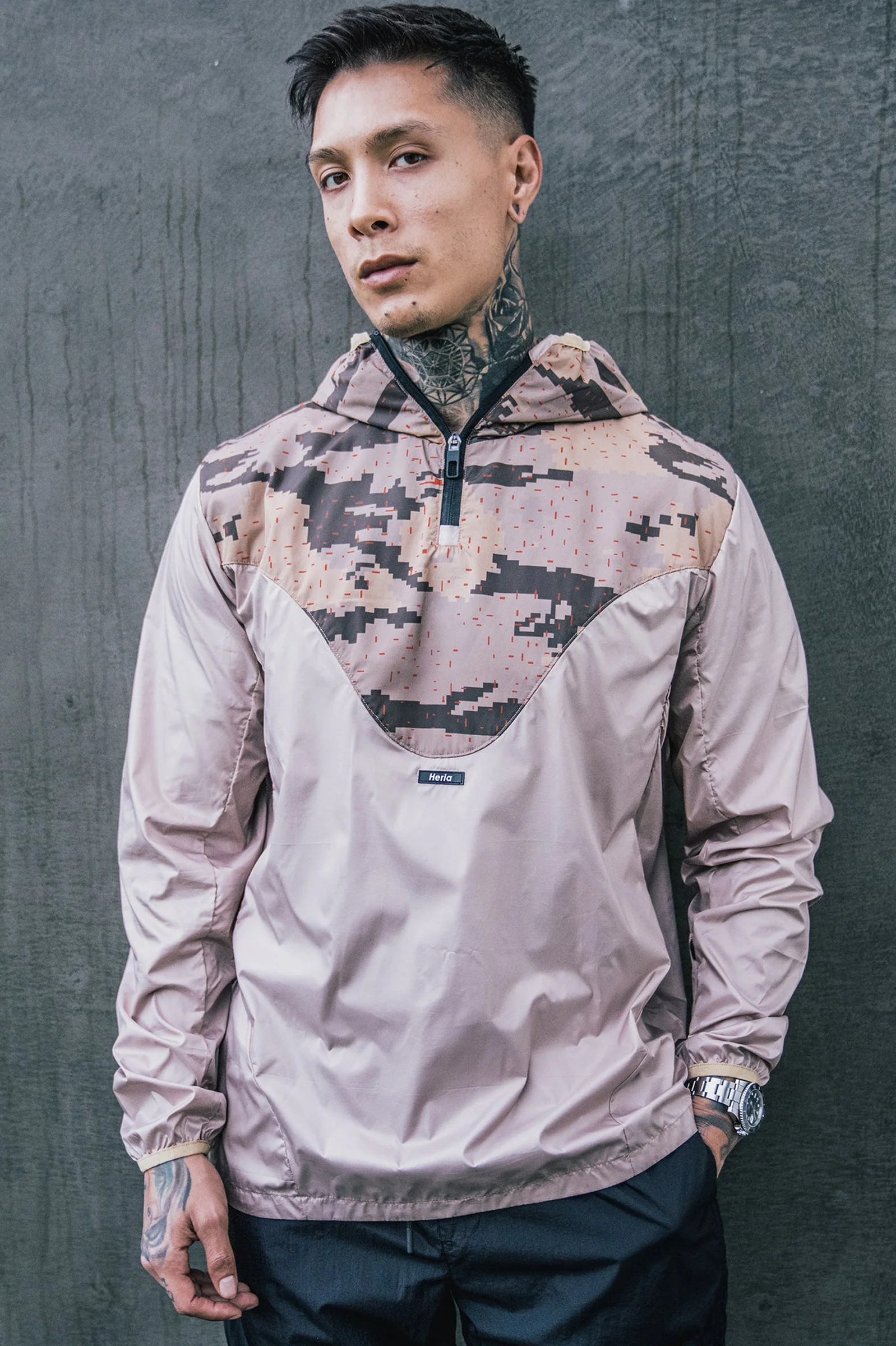 Windbreaker Jacket - Brown - Image 6