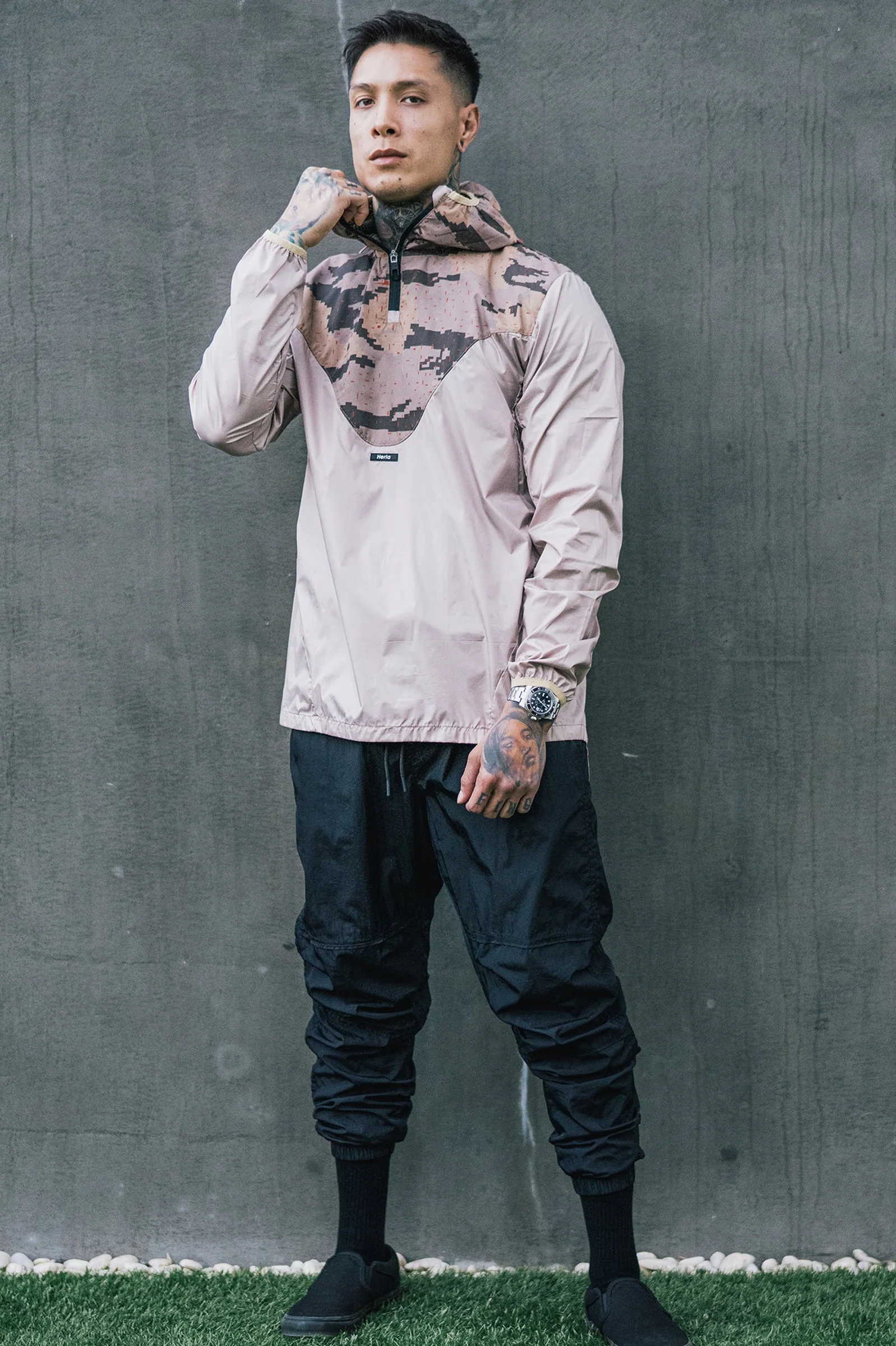 Windbreaker Jacket - Brown - Image 8